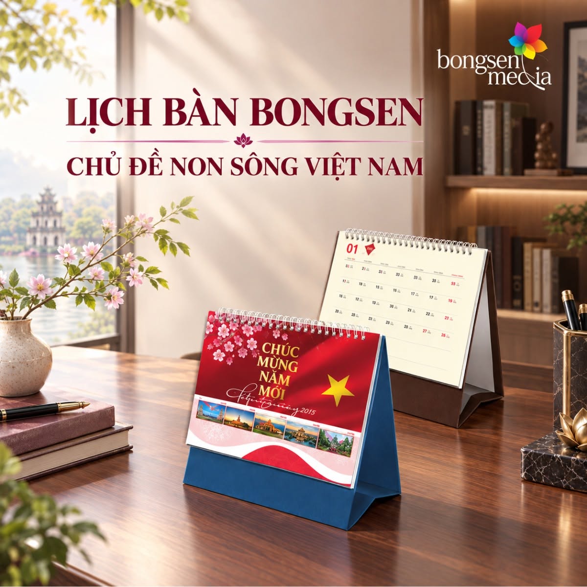IN LỊCH BÀN CHỦ ĐỀ VIỆT NAM – GẤM VÓC NON SÔNG, TỰ HÀO DI SẢN